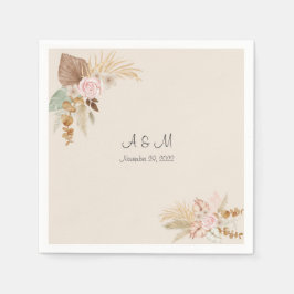 Servilleta De Papel Boho boda napkin