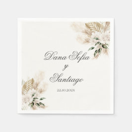 Servilleta De Papel Boho Boda Paper Napkin