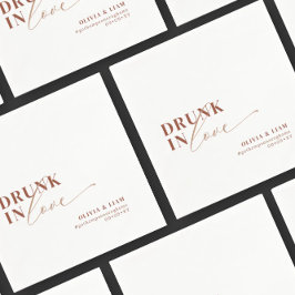 Servilleta De Papel Boho Borró Enamorado Boda De Terracota Blanca