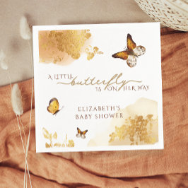 Servilleta De Papel Boho Butterfly Baby Shower