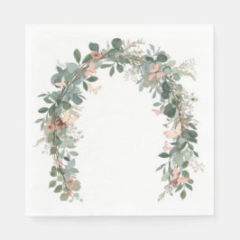 Servilleta De Papel Boho Butterfly Baby Sprinkle Napkins Eucalyptus