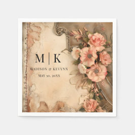 Servilleta De Papel Boho Cowgirl Western Florals Boda Napkins