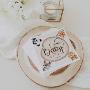 Servilleta De Papel Boho Cute Baby Shower de Woodland Animals