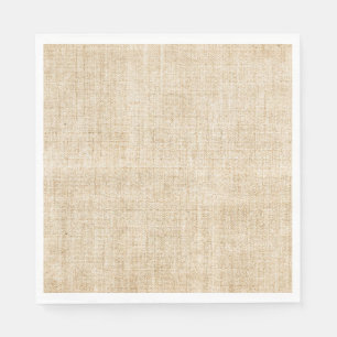Servilleta De Papel Boho de Arpillera Marrón Rústico