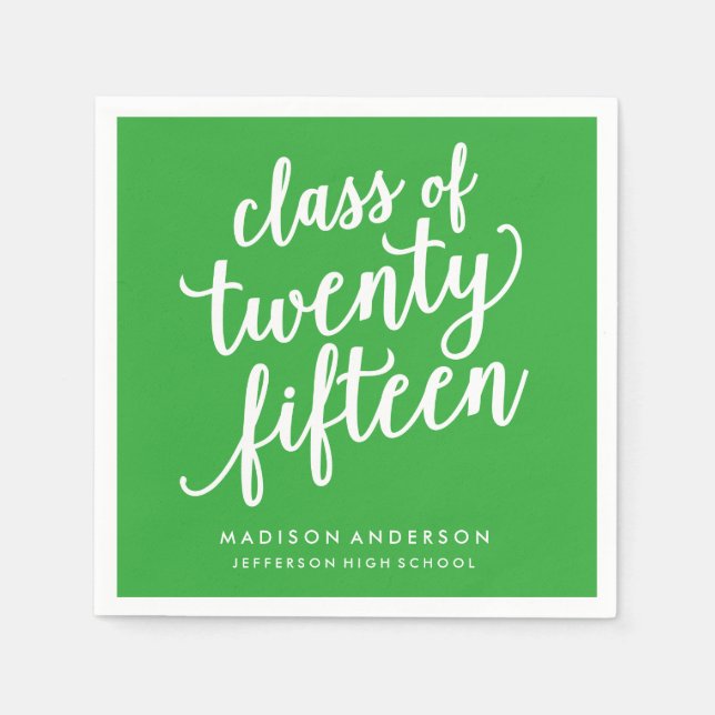 Servilleta De Papel Boho de bonito en verde | Toallas de papel persona (Anverso)