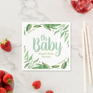 Servilleta De Papel Boho deja Baby Shower personalizado