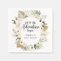 Boho deja que la aventura comience Baby Shower