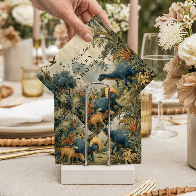 Servilleta De Papel Boho Dino Baby Shower (Subido por el creador)