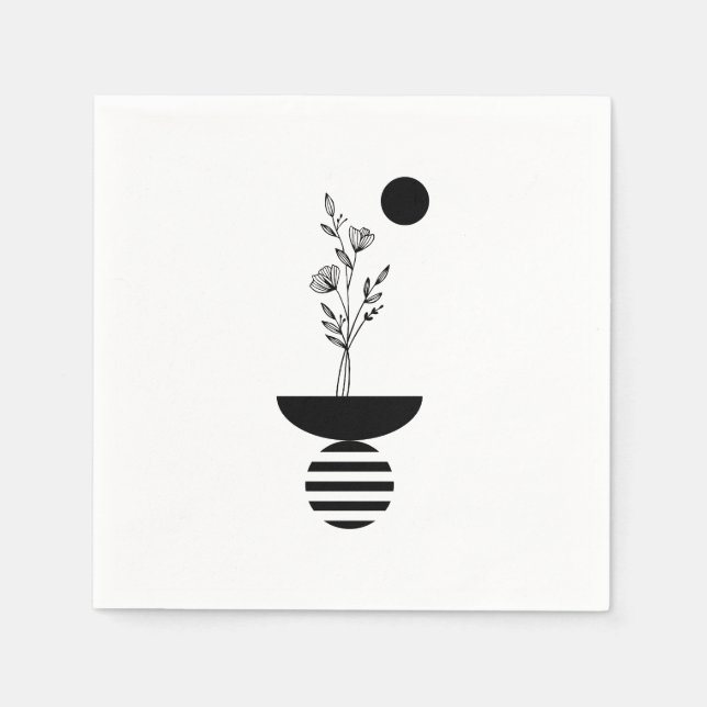 Servilleta De Papel Boho Elegant Flower (Anverso)