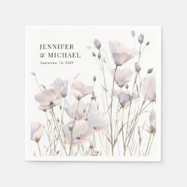 Servilleta De Papel Boho Elegant Wildflower Boda