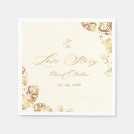 Servilleta De Papel Boho elegante | Boda Otoño