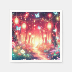 Servilleta De Papel Boho Fantasy Enchanted Forest Baby Shower