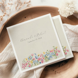 Servilleta De Papel Boho Floral Boda
