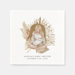 Servilleta De Papel Boho Florals Baby Shower