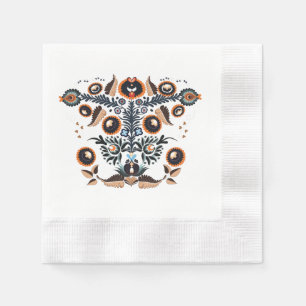 Servilleta De Papel Boho Folk Art