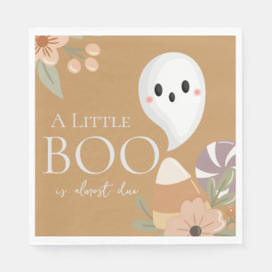 Servilleta De Papel Boho Halloween Baby Shower Pequeño fantasma amaril