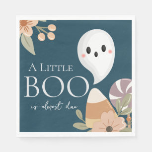 Servilleta De Papel Boho Halloween Baby Shower Pequeño fantasma Verde 