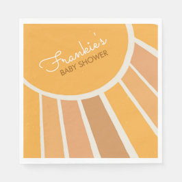 Servilleta De Papel Boho Little ray of Sunshine Baby Shower