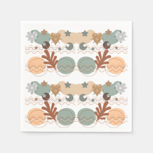 Servilleta De Papel Boho modern geometric wallpaper