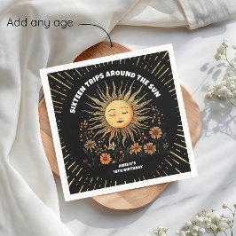 Servilleta De Papel Boho Mystical Sun Birthday