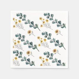 Servilleta De Papel Boho Neutral de Género | Baby Shower acuarela