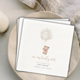 Servilleta De Papel Boho Neutral de Género que podemos anticipar globo