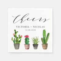 Boho Potted Cactus Boda Gracias