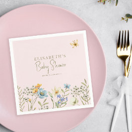 Servilleta De Papel Boho primavera floral chica personalizado ducha be