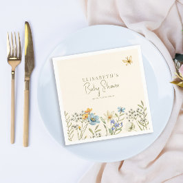 Servilleta De Papel Boho primavera floral ducha de bebé personalizada