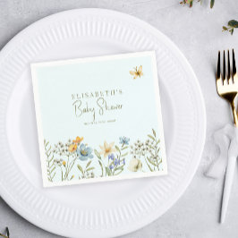Servilleta De Papel Boho primavera floral niño personalizado ducha beb