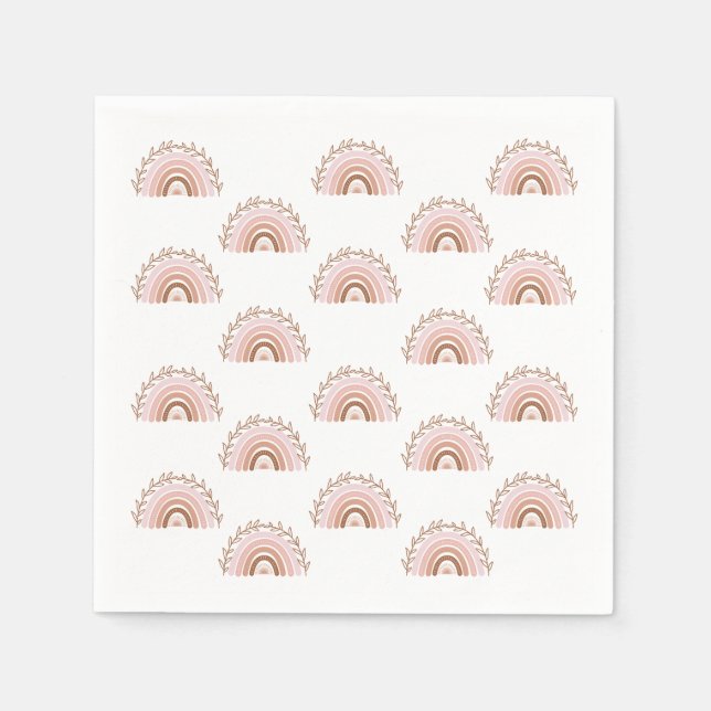 Servilleta De Papel Boho Rainbow (Anverso)