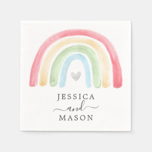 Servilleta De Papel Boho Rainbow Cocktail Napkin