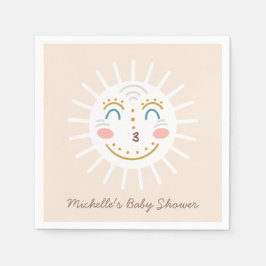 Servilleta De Papel Boho Ray of Sunshine con texto