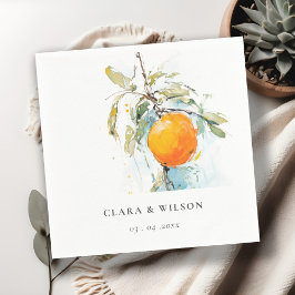 Servilleta De Papel Boho Resumen Boetchy Naranja Boda Jardín