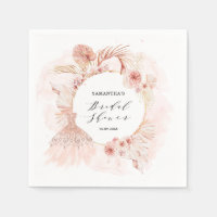 Boho Rubor Pampas Purpurina Vestido ducha de novia