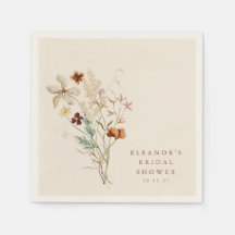 Boho Rústico Flores de Prado Floral Baño Nupcial