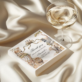 Servilleta De Papel Boho Safari Animals Gender Neutral Baby Shower