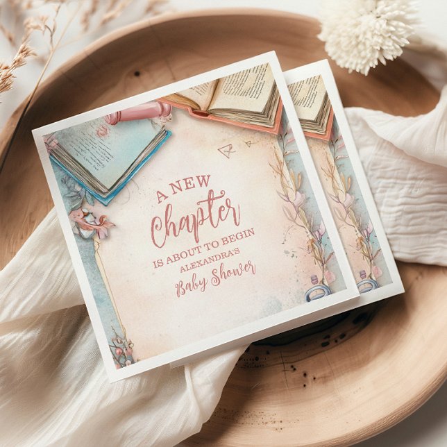 Servilleta De Papel Boho Storybook Baby Shower (Subido por el creador)