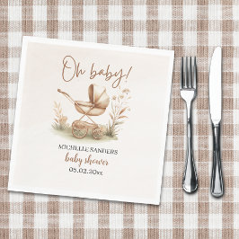 Servilleta De Papel Boho Style Baby stroller neutral baby shower