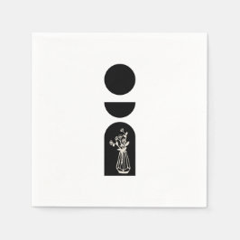 Servilleta De Papel Boho Sun Moon Flower Pot boho bohemian