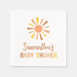 Servilleta De Papel Boho Sunshine Baby Shower