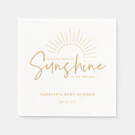 Servilleta De Papel Boho Sunshine Baby Shower