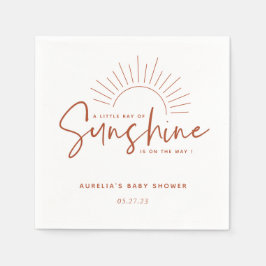 Servilleta De Papel Boho Sunshine Baby Shower Napkins