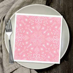 Servilleta De Papel Boho Valentine Garden