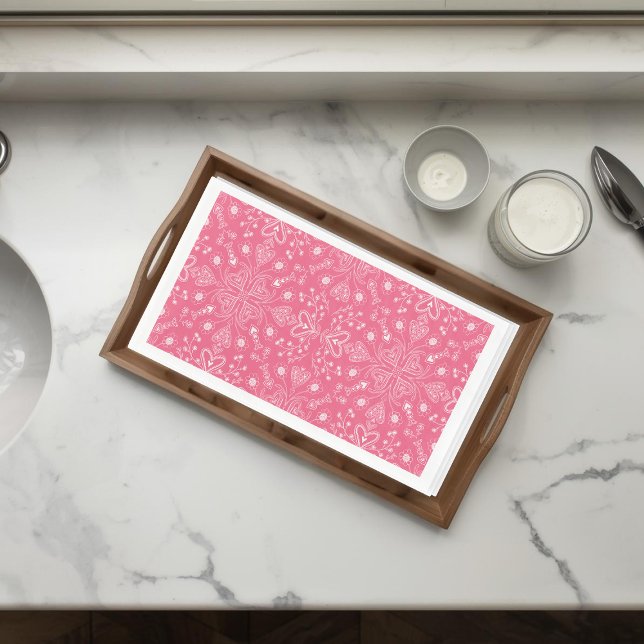 Servilleta De Papel Boho Valentine Garden Paper Guest Towels (Subido por el creador)