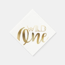 Servilleta De Papel Boho Wild One | Primera fiesta de cumpleaños