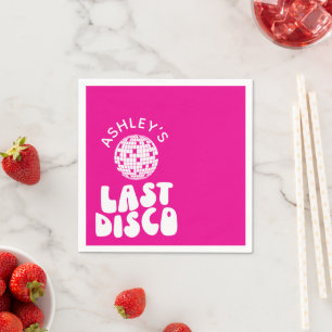 Servilleta De Papel Bola de Discoteca de Despedida de Soltera Personal