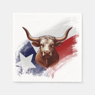 Servilleta De Papel Bola de longhorn de Texas