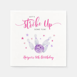 Servilleta De Papel Bola En Huelga Un Chica Divertido Cumpleaños