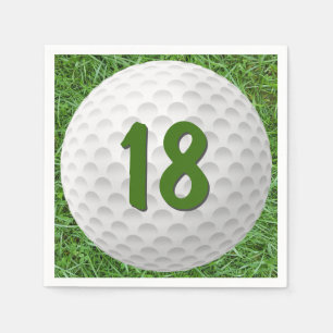 Servilleta De Papel Bolas de golf Napkins 18th Birthday